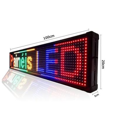 China P10 P5 Seven Color led Programmable Digital Display Semi-Outdoor led programming sign display for sale