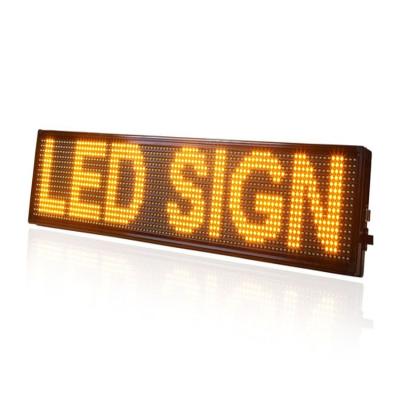 China LED panel led name scrolling display screen outdoor /indoor/semi outdoor P10 led moving message display sign for sale