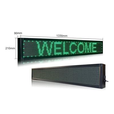 China led Display Full Color LED Message Sign green p10 Led Display Programmable Led Banner Scrolling led Display for Advertising for sale