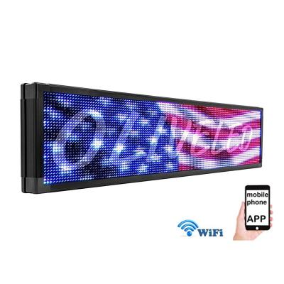 China Outdoor P10 Single Colours Advertising Billboard Text led display board mobile phone programmable scrolling sign for sale