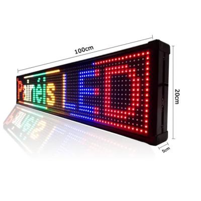 China Shop Banner RGB Text Board Wi-Fi Programmable LED Scrolling Message Display Sign for sale