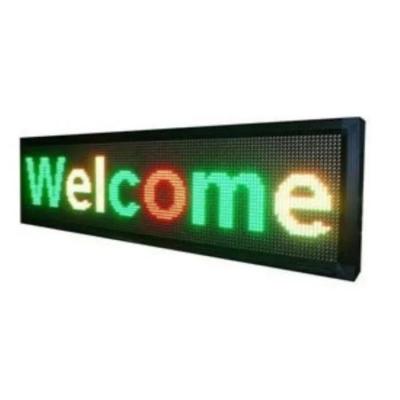 China P10 led Single Color Sign with WiFi Connection led scrolling message screen display for sale