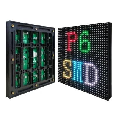 China outdoor indoor led display rgb 3232 smd led module full color 192x192mm p6 smd panel for sale