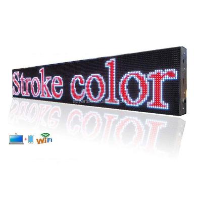 China OEM/ODM Factory Customized Outdoor Scroll Message Board 7 Color Programmable Scrolling Seven-color Sign For Advertising for sale