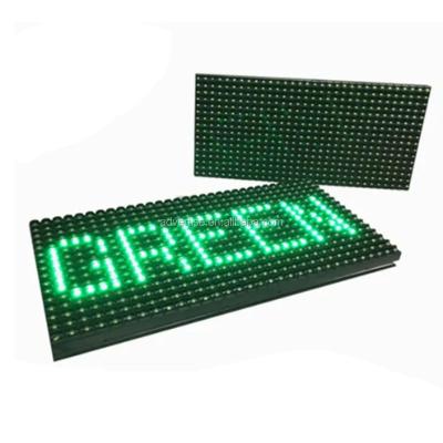 China P10 Outdoor Green Single Color Running Text LED Module Text sign P10 SMD LED Module / LED Display / LED Screen for sale