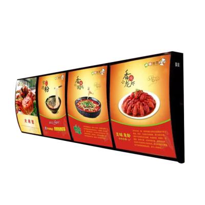 China KFC burger tea shop led fast food electronic sign board frontlit picture frame poster led menu light box for restaurant for sale