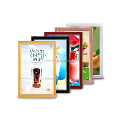 China China factory Custom made Aluminum Frame A1 A2 A3 A4 Led menu board picture frame slim led light box for fast food menu board for sale