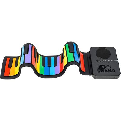 China Silisone 37 Piano Toy Baby Gift Set Classic Piano Keyboard Musical Keys Roll Up Piano Quarter Grand Piano for sale