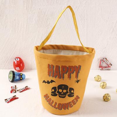 China Wholesale Hot Sale High Quality Candy Kids Gift Happy Halloween Eco-Friendly/Reusable Basket Buckets Bag for sale