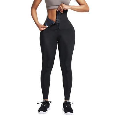 China Wholesale Breathable Sauna Sports Tracksuit For Women High Waist Slimming Compression Workout Body Shapes Fitness Shapewear for sale