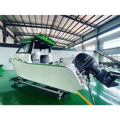 China Cuddy Aluminum Aluminum Cabin Boat 21ft Fishing Yacht 6.25m Profisher Speed ​​Fishing Boat for sale