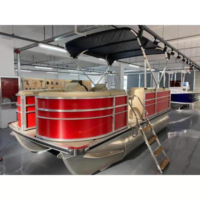 China Best Gospel Speed ​​Boat Gospel 19ft Aluminum Aluminum Boat 5.8m Pontoon Fishing Boat Family Lake Entertainment for sale