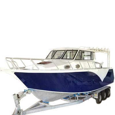 China Cruising Rowing Fishing Racing Gospel 30ft Luxury Lifestyle Aluminum Leisure Fishing Boat and Yacht for Family for sale