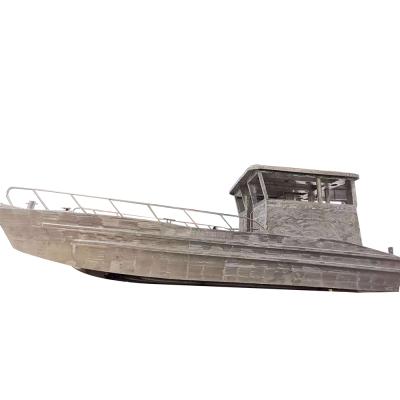 China Work Boat 10m/33ft Shallow Bottom Aluminum Work Barge Gospel Landing Craft V Boat For Sale Romania for sale