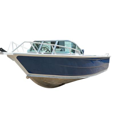 China Marine Aluminum Alloy (DNV 5083) 5m Press Hull Aluminum Runabout Yacht With Outboard Engine for sale