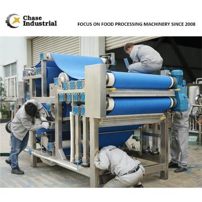 中国 Industrial Fruit/Apple Juice Processing Plant Squeezer Belt Press Machine Shanghai Cold Chaser 販売のため