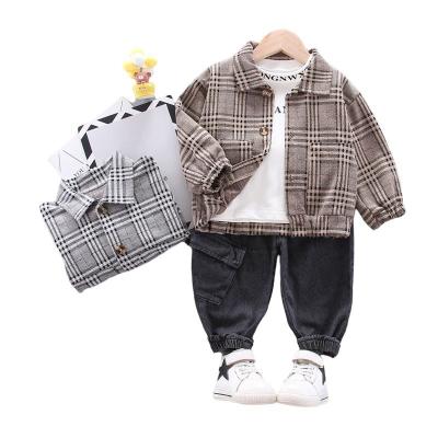 China ENGLAND STYLE Baby Clothes Autumn Clothing Kid Wear Children's Suit Three-piece Western Style Baby 1-3 Years New for sale