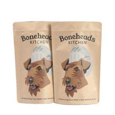 China Recycled Materials Plastic Custom Pet Food Bag Recyclable Zipper Dog Food Bags With Resealable Zipper Digital Printing Backing Up Zipper Pouch for sale