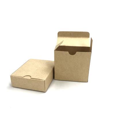 China Mutli Small Size Biodegradable Custom Printed Kraft Paper Candy Cookie Cosmetics Packing Box Gift Box Gift Box Kraft Paper Box For Food Packaging for sale