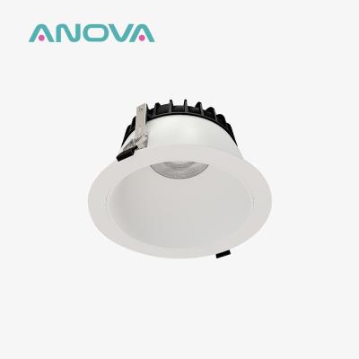 China Recycled Ocean Plastic Downlight Schakelbaar Gedrukt Downlight 3000K 4000K 5000K 3CCT Te koop