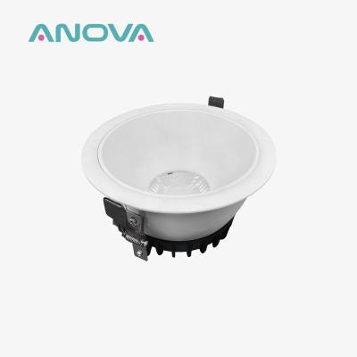 China Eco Friendly Plastic LED Downlight Front Ring With Aluminum Heat Sink 3CCT Switchable for sale