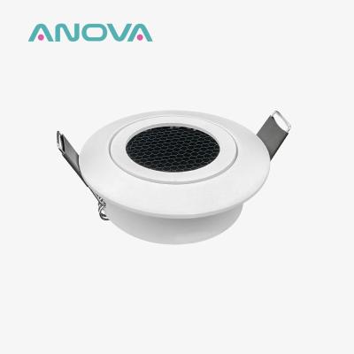 China Recycling Ocean Downlight Frames Plastic Tilted Angle Downlight Enclosure Hole 68mm for sale