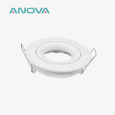 China Angle Adjustable MR16 Downlight Frame Renewable Material Downlight Enclosure for sale