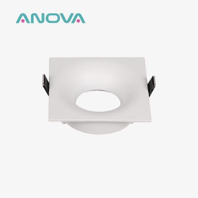 China Fixed Anti Glare Downlight Frames Recycled Ocean Plastic Gu10 Downlight Frame for sale