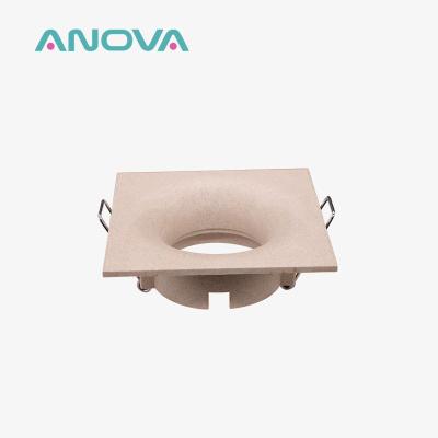 China Modern Down Light Housing Square Anti Glare LED Recessed Light Housing for sale