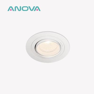 China Commercial Lighting Recessed Spotlight Frame With 20° Tilt And Rotating Housing for sale