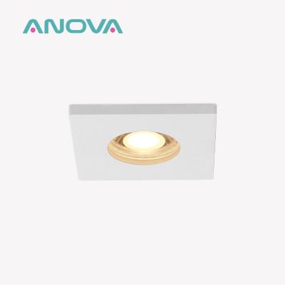 China Recessed Spotlight Frame Aluminum Square Design MR16 GU10 60mm Cut-out IP65 Rated for sale