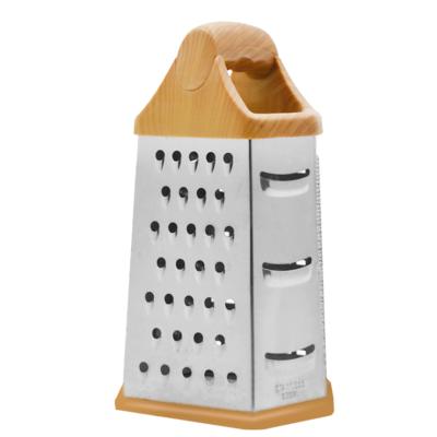 China Manual 9 Inch Hexagon Multifunctional Manual Box Grater With Plastic Handle Cheese Grater Kitchen Tools for sale