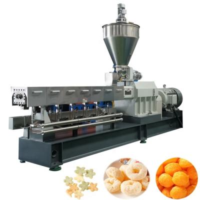 China 2022 most popular small output 200-250 kg/h corn puff snack extruder machine price corn stick lines for sale