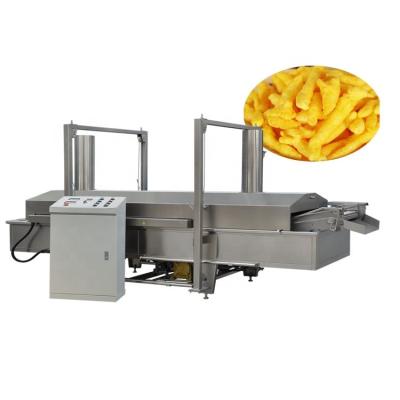 China High Quality Stainless Steel Automatic Frying Machine / Continuous Fryer Snack Pellet Frum for sale