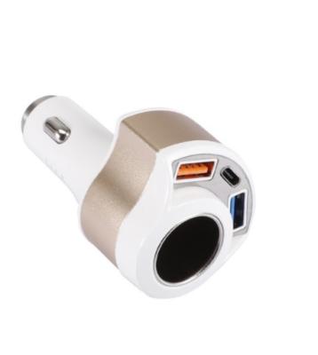 China New China-chic Qc3.0 Built-in Cigarette Lighter 12V 3A USB Truck 12V 3A Cigarette Lighter Built-in Lighter Truck Palladium Dual Quick Charging for sale