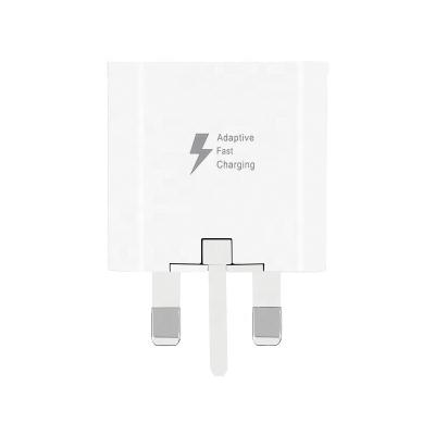 China Mobile phone suitable for S6/S8 fast charging mobile phone wall fast charging 9v2a British standard charger for sale