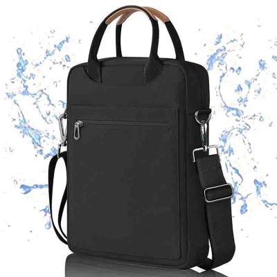 China Lightweight Waterproof Fabric Sleeve Bag Woman Business Notebook Black Laptop Man-Computer Shoulder Bag for sale