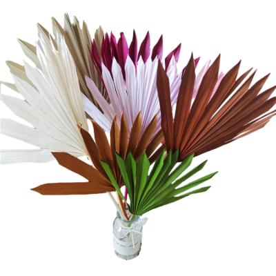 China Wholesale palm leaf flower arrangement household sun spear outlet flower plant durable dry palm leaf materials for decoration for sale