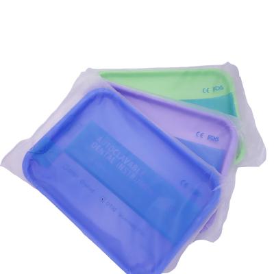 China Place Denture PC Food Grade Instrument Disposable Medical Plastic Autoclavable Plastic Dental Tray for sale