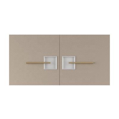 China Simplicity Modern Modern Wardrobe Handle Light Gold Luxury Cabinet Hidden Pull Handle for sale