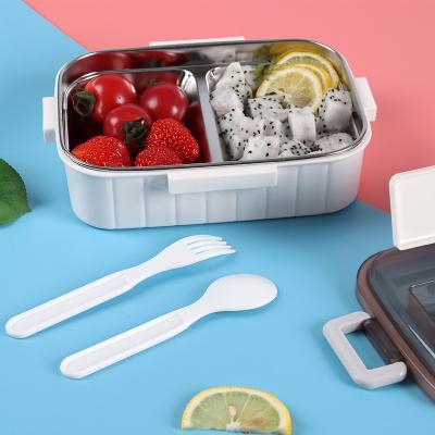 China High Quality Freshness Preservation 2 Compartment 304 Stainless Steel Lunch Box For Adult for sale