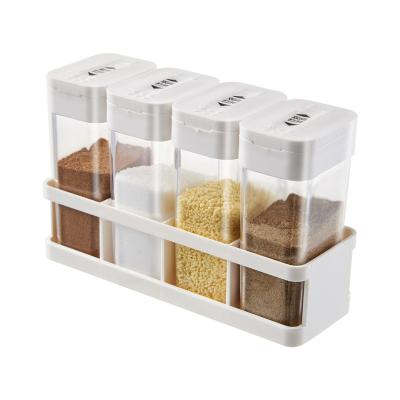 China BPA Free Kitchen Plastic Food Grade Spice Seasoning Bottle Set for sale