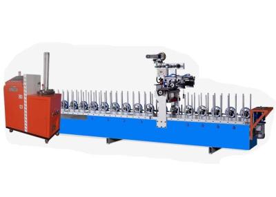 China Wood Hot Glue Pur Profile Wrapping Machine For Veneer for sale