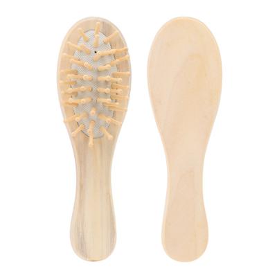 China Factory Direct Sale Baby Hair Beech Comb Wooden Hair Brush Baby Head Cushion Brush Shampoo Airbag Brush Massage Newborn Baby Head Care for sale