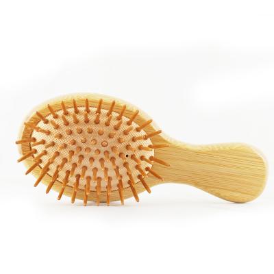 China New Hot Super Private Label Men Girls Eco Wet Pad Air Customize Bamboo Wood Paddle Anti Static Massage Detangling Hair Brush for sale