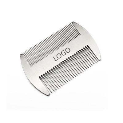 China Amazon Comb New Design Lightweight Hot Metal Private Label Steel Beard Comb for sale