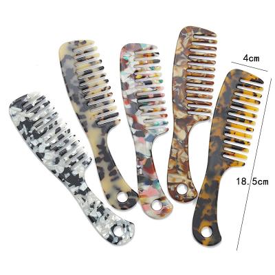 China Compact Customize Cellulose Acetate Comb Cellulose Acetate Tooth Comb Anti Static Detangler Gift Hairbrush Cushion Static Portable Marble Travel Wide Pocket Comb for sale