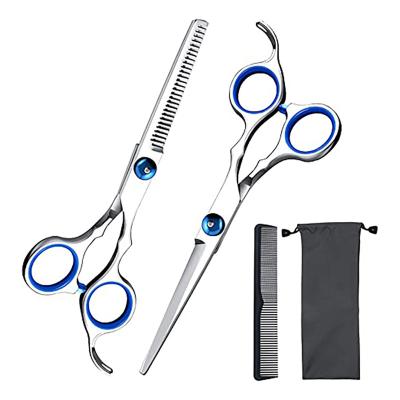 China Beauty Cutting 2022 New Arrival High Quality Japanese Titanium Scissors Gold Coated Professional Barber Hair And Thinnig Scissors Set for sale