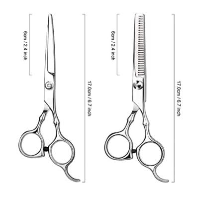 China Beauty Cutting Scissors Professional Stainless Steel Hair Shear Thinning Hair Cutting Scissors Barber Silver Scissors High Quality for sale