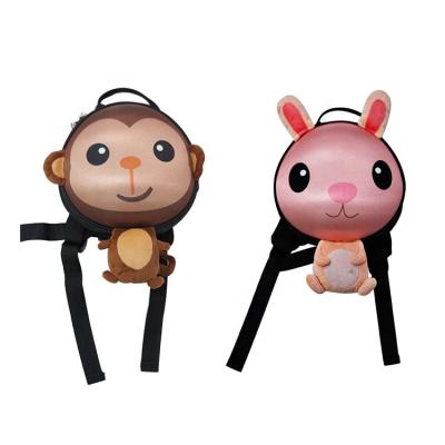 China The Other 8 Inches Running Little Plush Toy Animal Monkey Rabbit Kids Backpack Bag for sale